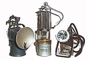 Historische Grubenlampen
